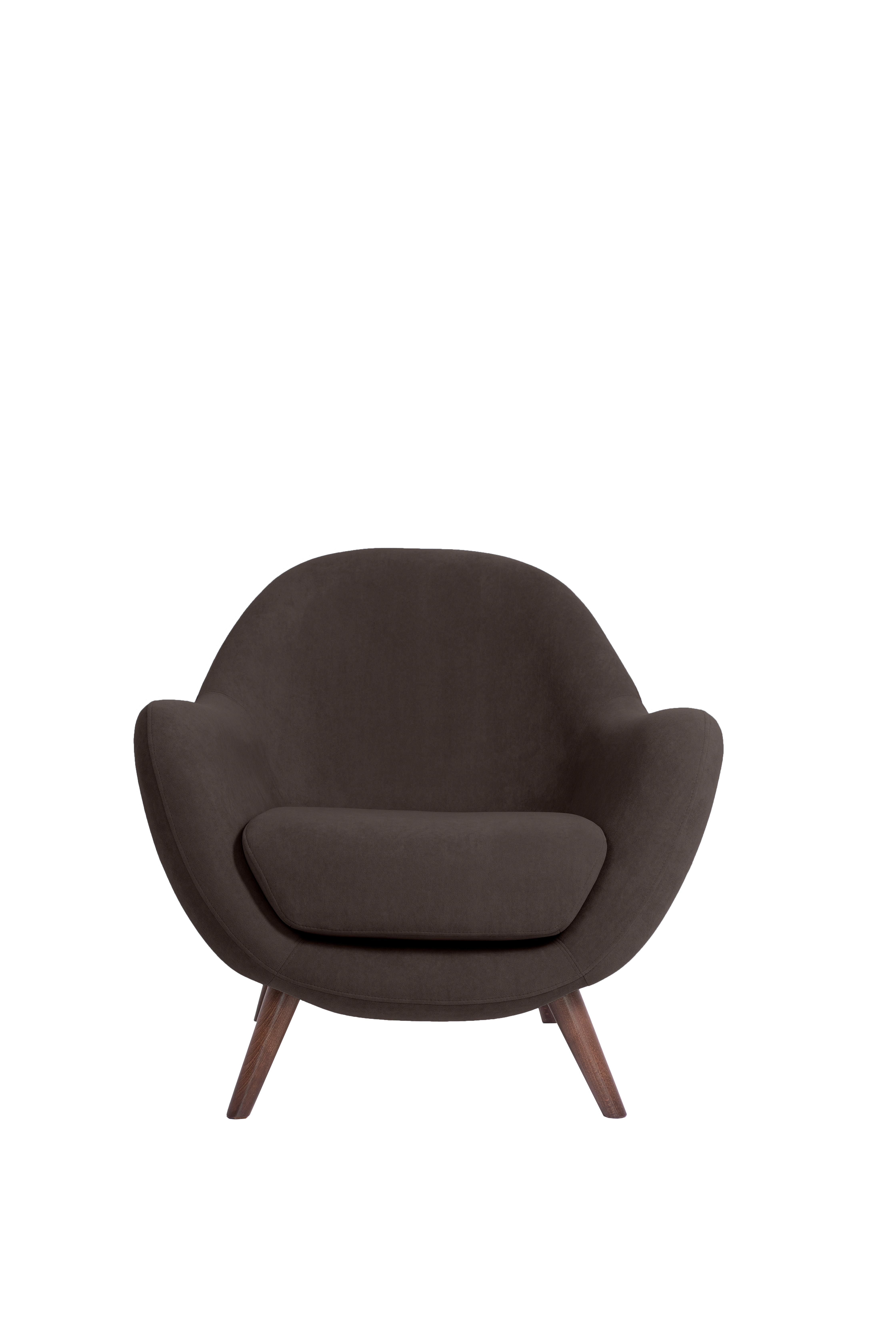 кресло Анхель  фреш 05 коричневый каркас  Орех