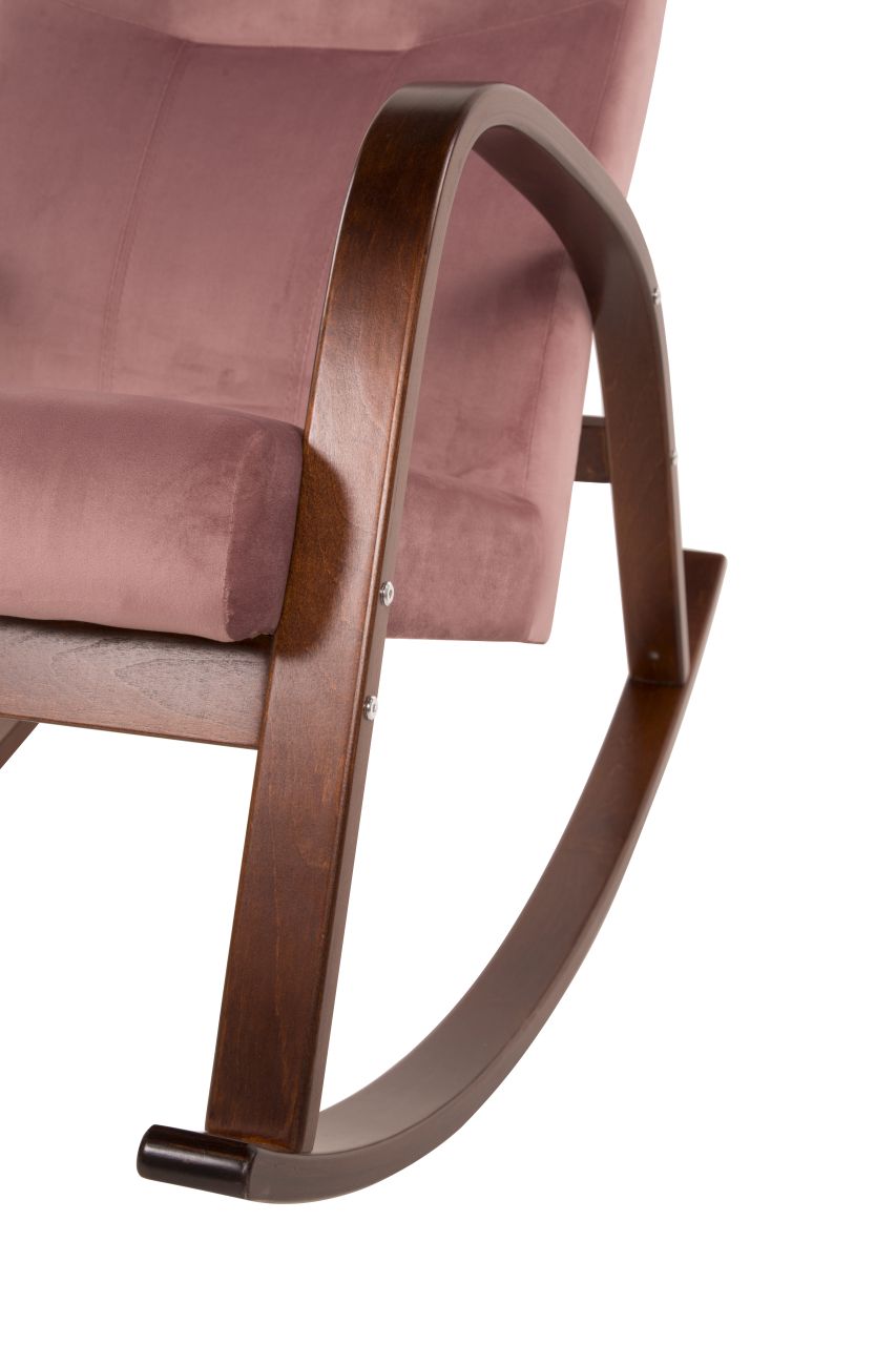 кресло-качалка Ирса Пудровый каркас Вишня