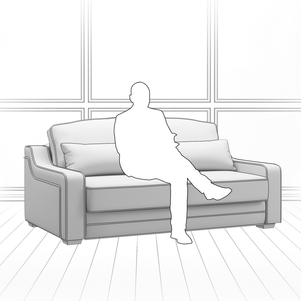 Диван Linea (с механизмом) DLi-I-180-K03-KaB40-B18