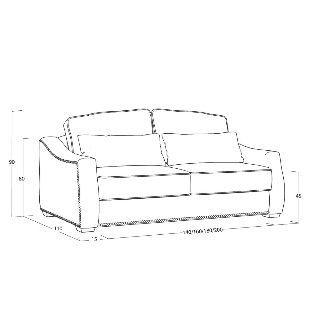 Диван Concerto (с механизмом) DCo-I-180-K03-N-B01