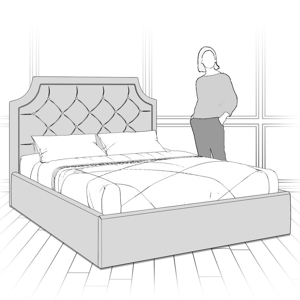 Кровать с подъемным механизмом K09Y-1400-N-B01