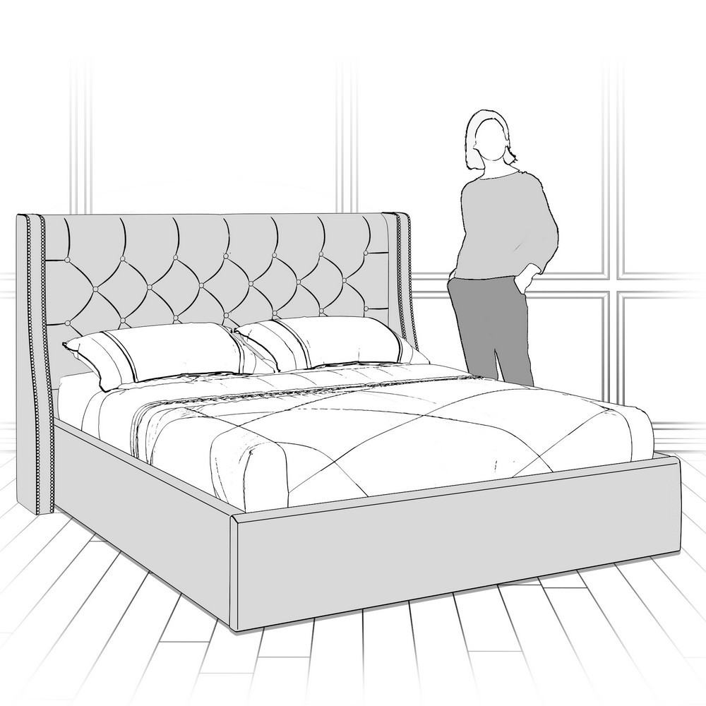 Кровать с подъемным механизмом K11Y-1400-N-B14