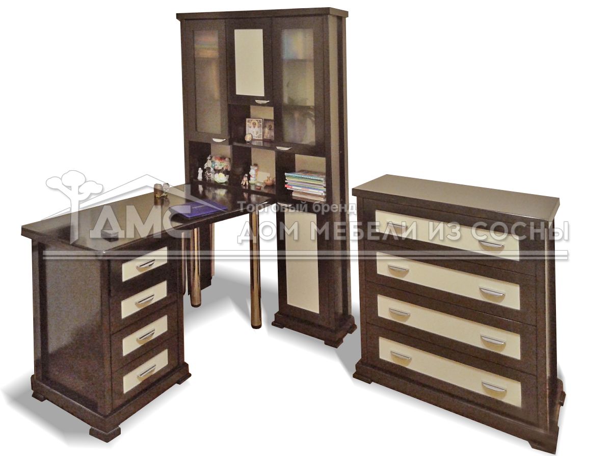 Комод с 4 ящиками массив сосны Премьер