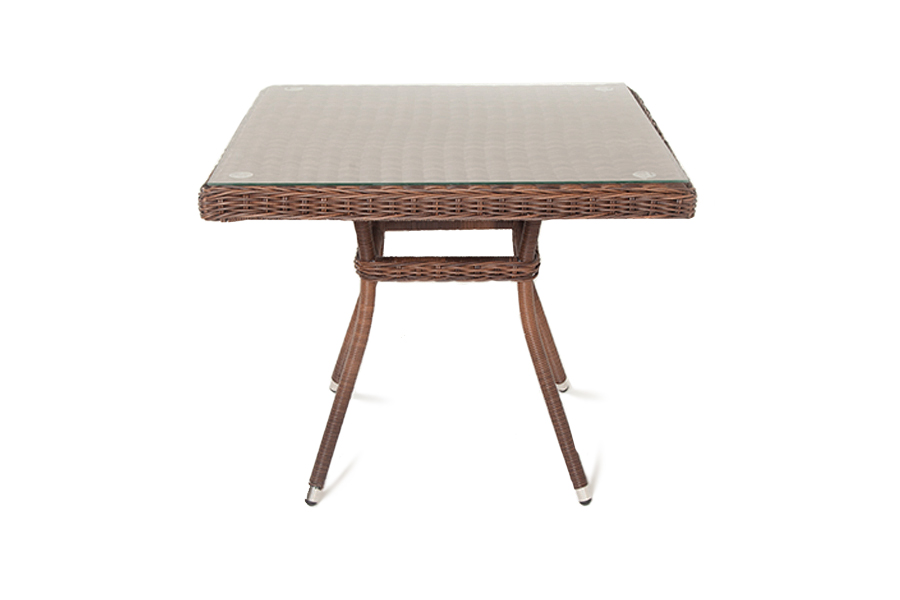 "Арлиш" стол плетеный из искусственного ротанга, цвет коричневый