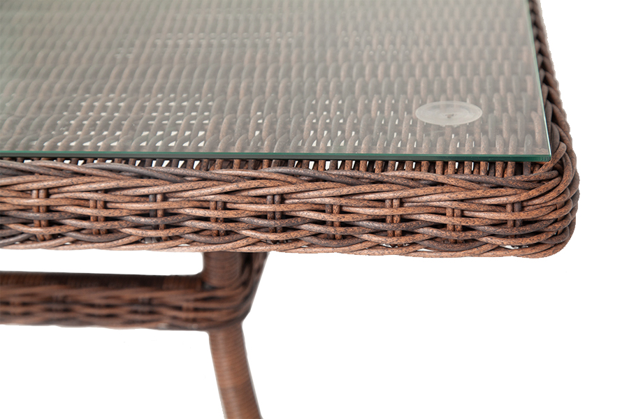 "Арлиш" стол плетеный из искусственного ротанга, цвет коричневый