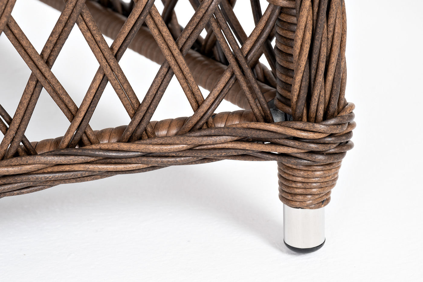 "Эспреззо–80 L" обеденная группа плетеная, цвет коричневый