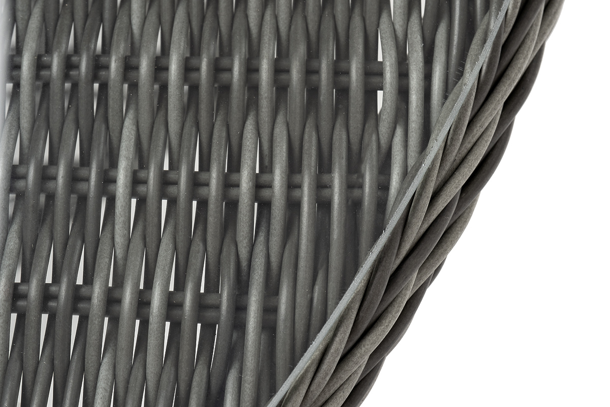 "Эспреззо" плетеный круглый стол, диаметр 118 см, цвет графит
