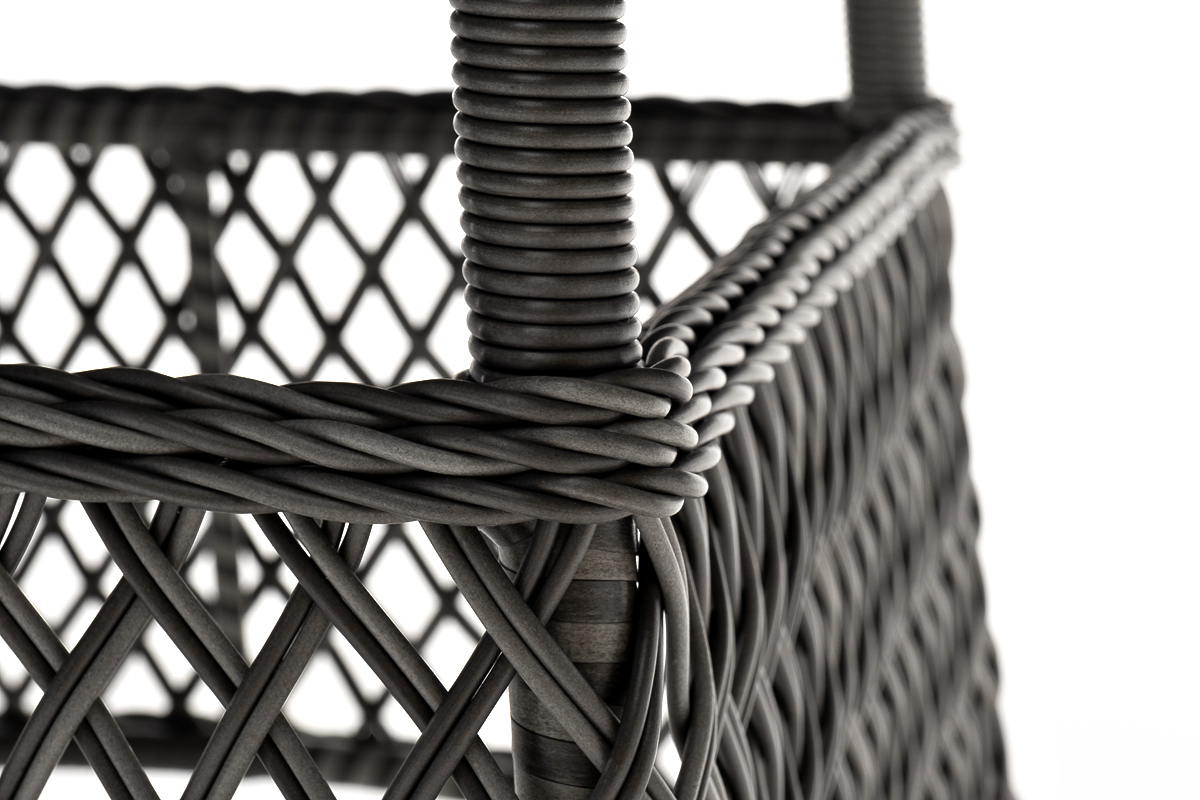 "Эспреззо" плетеный круглый стол, диаметр 150 см, цвет графит