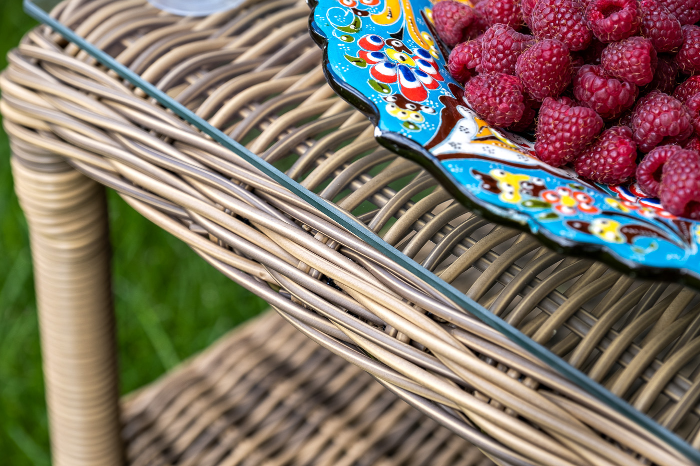 "Таррагона" лаунж-зона из искусственного ротанга, цвет соломенный