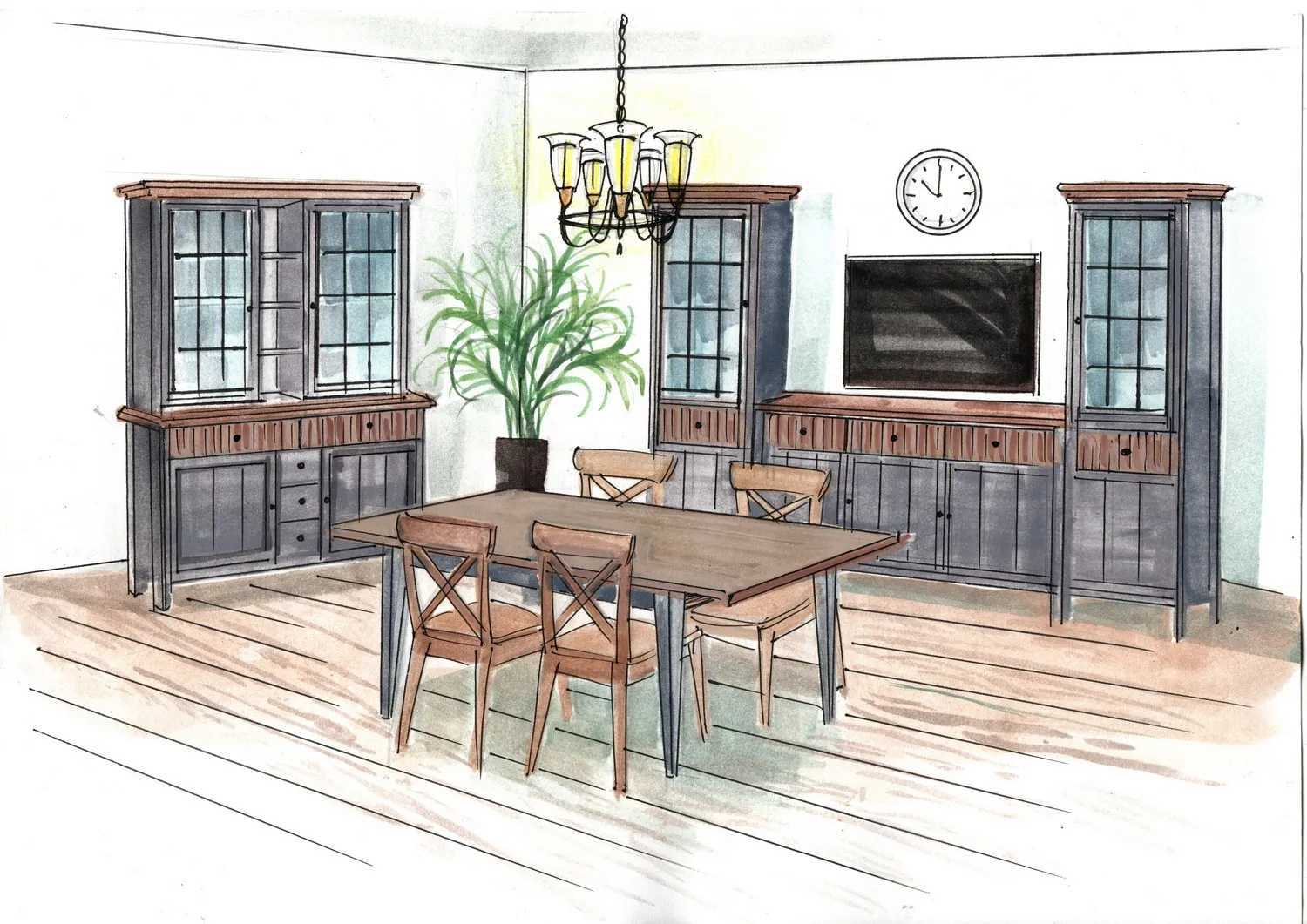 Гостиная Сканди