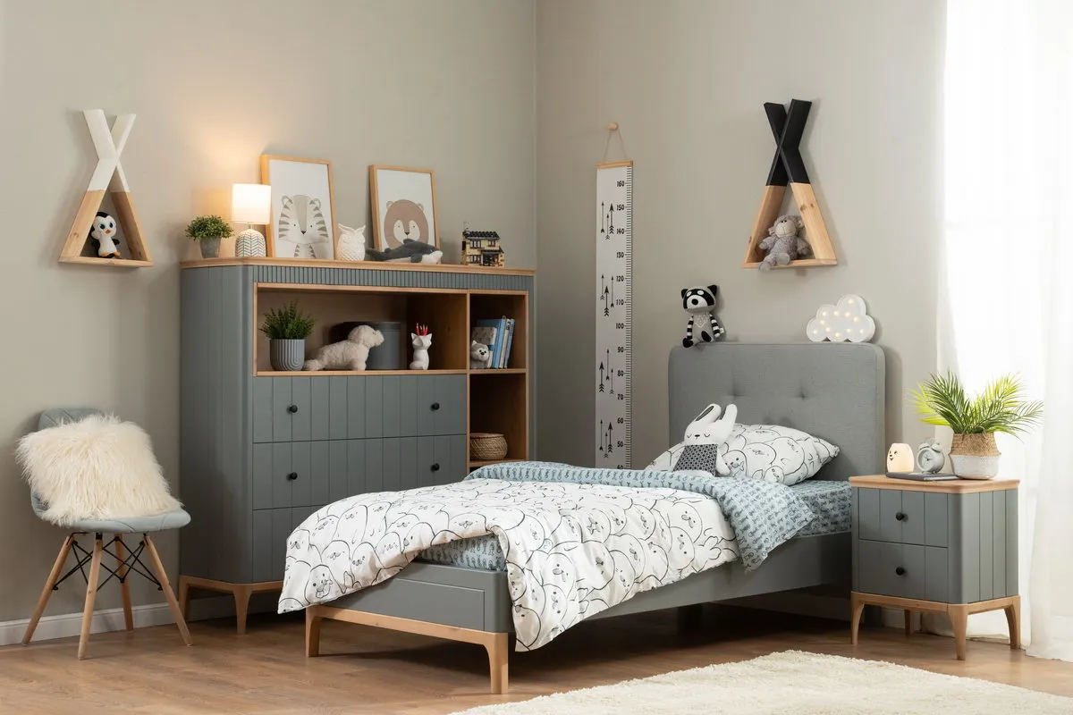 Тумба из дерева 2 ящика Грета №2-140