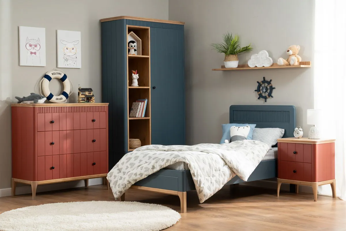 Шкаф с ящиками и полками 1-ств Грета №8-140